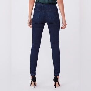 PAIGE Women’s Pullon Elastic Skinny Jeans Highrise Dark blue Wash 31/29